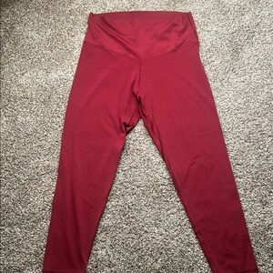 Aerie Red High-Rise Leggings